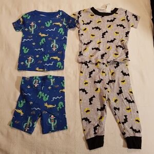 2 pairs of boys 12 months pajamas